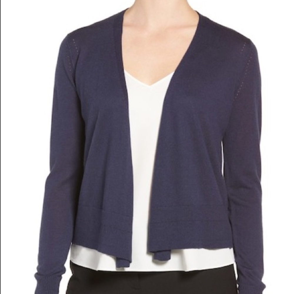 Emerson Rose navy cashmere cardigan